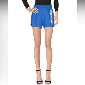 FREE🌟 Obey NWOT International Track Shorts Retro Vintage White Logo Blue Cotton